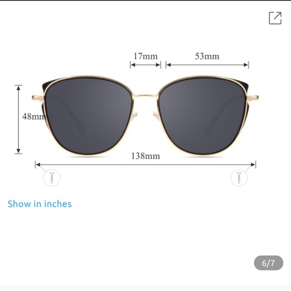 (-4.50) Prescription sunglasses cat eye🖤☀️ - Picture 2 of 6